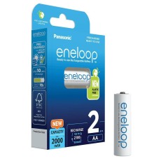 Rechargeable Battery Panasonic Eneloop BK-3MCDE/2BE 2000 mAh size AA Ni-MH 1.2V Τεμ. 2