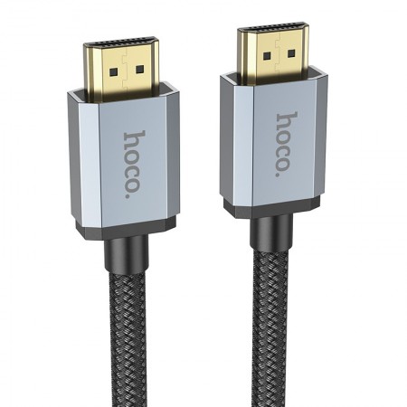 Data Cable HDMI Hoco US03 HDMI 2.1 to 8K 60Hz Ultra HD 48Gbps Black 3m Braided