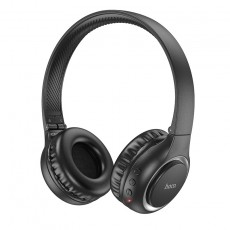 Wireless Stereo Headphone Hoco W41 Charm V5.3 200mAh with Micro SD, AUX port and Control Buttons Black