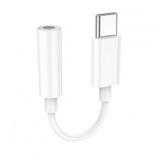 Hoco LS35 USB-C Adapter in 3.5mm Female White Compatible with all the devices