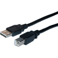 USB Data Jasper Cable USB 2.0 USB-A Male to USB-B Male 1.5m Black