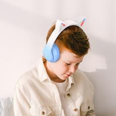 Wireless Headphone Stereo Hoco W42 Cat Ears 400mAh with Micro SD and AUX Crystal Blue