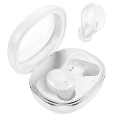 Wireless Hands Free Hoco EQ3 Smart TWS V5.3 with Control Button Siri Compatible and 7h Talk Time White