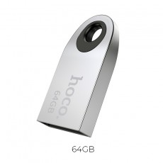 Flash Drive Mini Car Music Hoco UD9 Insightful 64GB USB 2.0 Mini Size Silver