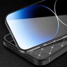 Case Ancus AutoFocus Carbon Fiber για Apple iPhone 15 Black