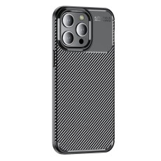 Case Ancus AutoFocus Carbon Fiber για Apple iPhone 15 Pro Black