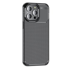 Case Ancus AutoFocus Carbon Fiber για Apple iPhone 15 Pro Max Black
