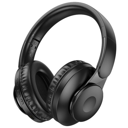 Wireless Stereo Headphone Hoco W45 Enjoy V5.3 400mAh AUX port Black