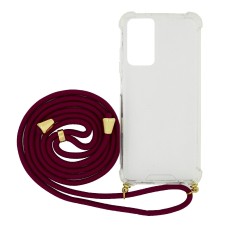 Case Ancus Crossbody for Xiaomi Redmi Note 12S with Red Strap