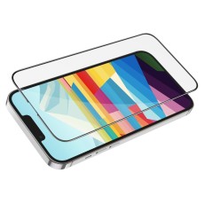 Tempered Glass Hoco G5 0.33mm Full Silk Screen HD 2.5D for Apple iPhone 15 Black 10 Pcs Set