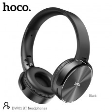Wireless Stereo Headphone Hoco DW01 BT5.3 160mAh 5.3 with Folding Headband Mic and Micro SD Black
