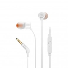 Hands Free JBL Tune 160 In-ear 3.5mm Pure Bass Sound with Mic JBLT160WHT White
