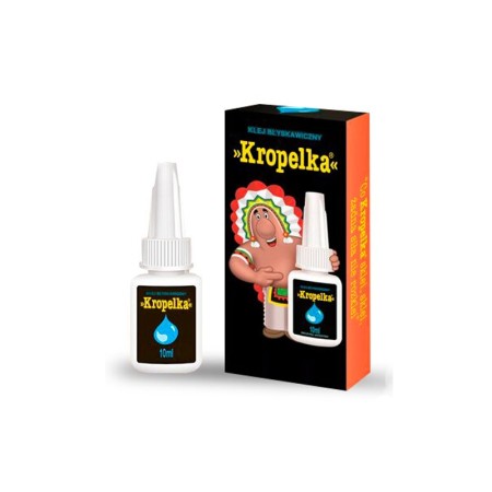 Kropelka Instant Glue 10ml in Practical Packaging Suitable for Use on Ceramics, Wood, Metal, Rubber, Porcelain