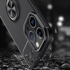 Case Ancus AutoFocus Shock Proof με Ring Holder για Apple iPhone 15 Pro Black