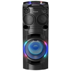 Panasonic Speaker for Karaoke Bluetooth TMAX40 USB 3.5mm CD FM with Airquake Bass Woofer 20cm and LED Lights Black