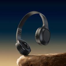 Wireless Stereo Headphone Hoco W46 Charm V5.3 200mAh AUX port Black