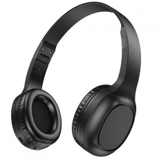 Wireless Stereo Headphone Hoco W46 Charm V5.3 200mAh AUX port Black