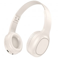 Wireless Stereo Headphone Hoco W46 Charm V5.3 200mAh AUX port White
