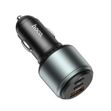 Car Charger Hoco NZ9 Galloper 95W 2xUSB-C PD65W PD30W and USB QC 18W Black
