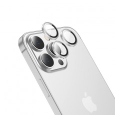 Camera Frame Film Hoco 3D Metal V12 Plus for Apple iPhone 15 Pro / iPhone 15 Pro Max Silver