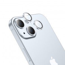 Camera Frame Film Hoco 3D Metal V13 for Apple iPhone 15 / iPhone 15 Plus Light Blue
