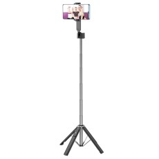 Four-Leg Holder and Selfie Stick Hoco K18 Wave for Devices 4.5"-7" 70mAh Height 97cm Black