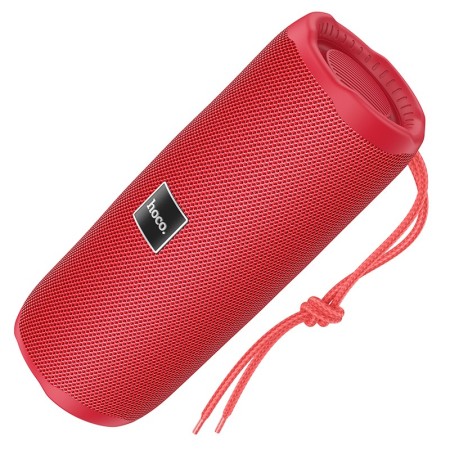 Wireless Speaker Hoco HC16 Vocal Sports BT 5.3 1200mAh 2x5W with USB Micro SD 3.5mm FM and LED Red