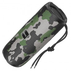 Wireless Speaker Hoco HC16 Vocal Sports BT 5.3 1200mAh 2x5W with USB Micro SD 3.5mm FM and LED Camouflage