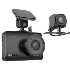 Windshield Cam Hoco DV3 1080p/30fps 200mAh WiFi FullHD Angle Lens 140° 2.45" Display Park/Night Mode and Rear Camera 720P