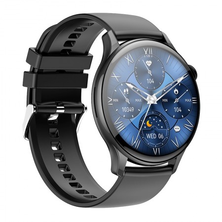 Smartwatch Hoco Y10 Pro IP68 AMOLED Screen 1.43" 260mAh V5.0 with Call Function Bright Black