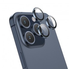 Camera Frame Film Hoco 3D Metal Frame V14 for Apple iPhone 15 Pro / 15 Pro Max Dark Blue