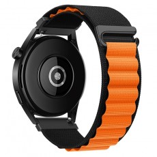 Watchband Hoco WH05 Climbing Series Nylon for Samsung Huawei Xiaomi Vivo OPPO etc 22mm Universal Black-Orange