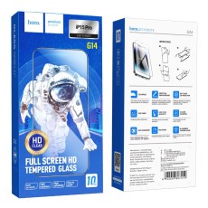 Tempered Glass Hoco Premium Series G14 0.33mm Full Screen Edges Protection HD 3D for Apple iPhone 15 Pro Set 10pc