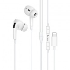Hands Free Hoco M1 Pro Original Series Earphones v5.0 Lightning White 1.2m With automatic Bluetooth connection