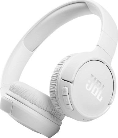 Bluetooth Stereo JBL JBLT510 Over-ear Pure Bass Sound Multipoint 40hr Support Voice Assistant White