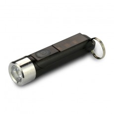 Keychain Rechargeable Flashlight everActive FL-35R Luxy Led 350 Lumens IPX4 300mAh with 9 Operating Modes and Mini Size Black