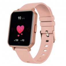 Smartwatch Maxcom FW56 Carbon Pro IP68 260mAh with 1.85” HD IPS and Call Function Pink Gold Silicon Band