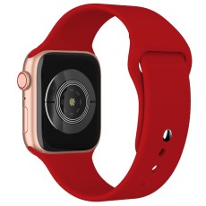 Watchband Noozy 38mm/40mm/41mm for Apple Watch 1/2/3/4/5/6/7/8/9/se/ultra 1/ultra 2 Red Silicon Band
