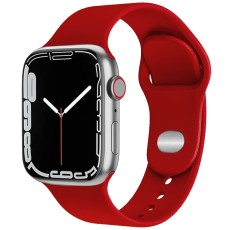 Watchband Noozy 38mm/40mm/41mm for Apple Watch 1/2/3/4/5/6/7/8/9/se/ultra 1/ultra 2 Red Silicon Band