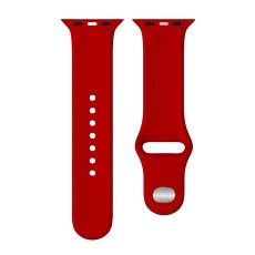 Watchband Noozy 38mm/40mm/41mm for Apple Watch 1/2/3/4/5/6/7/8/9/se/ultra 1/ultra 2 Red Silicon Band