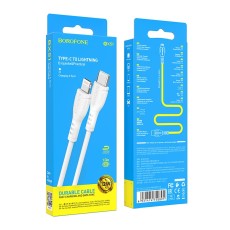 Data Cable Borofone BX51 Triumph USB-C to Lightning 12W 2.4A 1m White