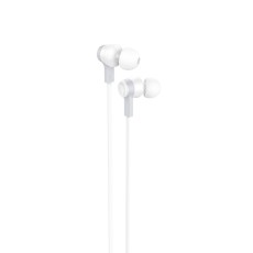 Hands Free Hoco M86 Oceanic Universal Earphones Deep Bass Stereo 3.5mm White 1.2m