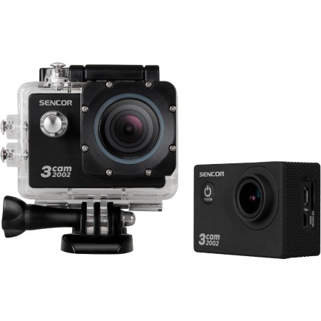 Action Camera Sencor 3CAM 2002 1920x1080 30Fps 900 mAh 2" TFT Display and Waterproof Case