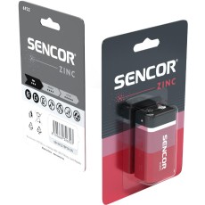 Battery Sencor SBA 6F22 Zinc-Carbon 9V