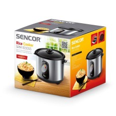 Electric Rice Steamer 1lt Stainless Steel Sencor SRM 1000SS Silver