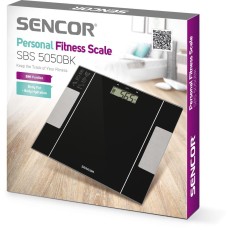 Bathroom Scale with Biometric Measurements Sencor SBS 5050BK Black