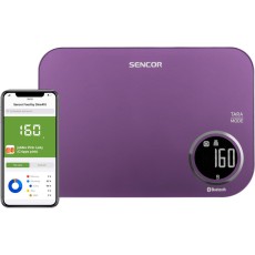 Kitchen Scale 5Kg Sencor SKS 7070GG LCD Screen and Bluetooth Connectivity to Mobile App Purple