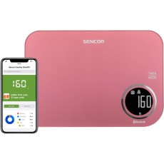 Kitchen Scale 5Kg Sencor SKS 7074RD LCD Screen and Bluetooth Connectivity to Mobile App Red