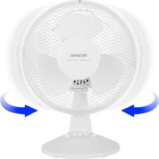 Table Fan Diameter 23cm Sencor SFE 2310WH White