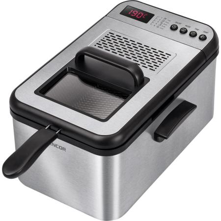 Oil Fryer Sencor SFR 8200SS with Temperature Control and Timer 3.2lt 2200W Silver